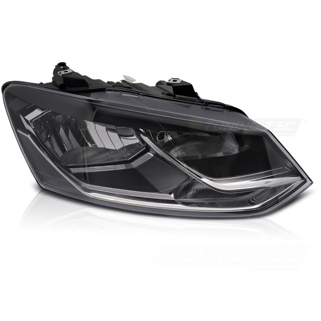 Десен фар черни за VW POLO 6R 14-17