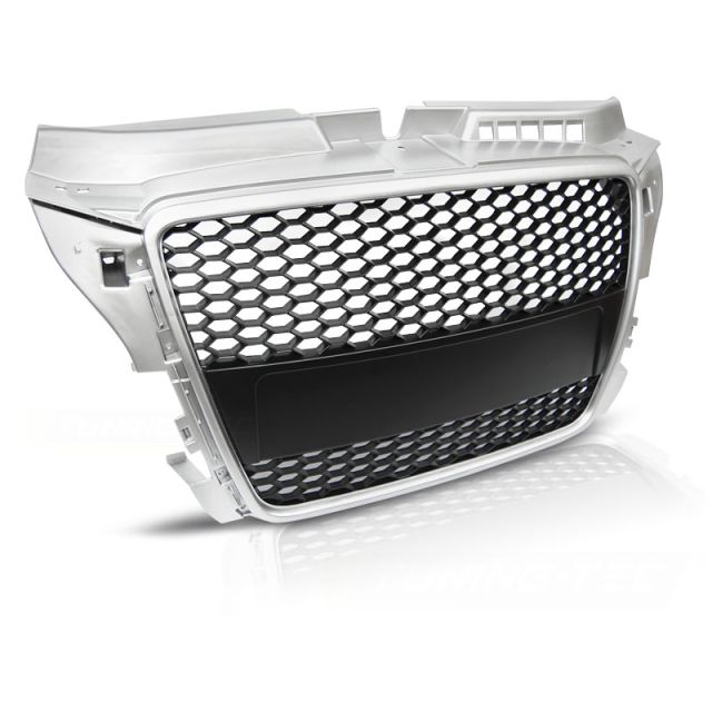 Сребриста решетка за AUDI A3 (8P) SPORT 04.08-07.12