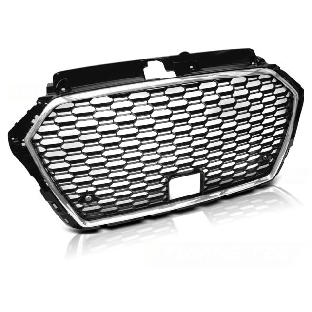 Хромирана решетка черни fit AUDI A3 (8V) 17-