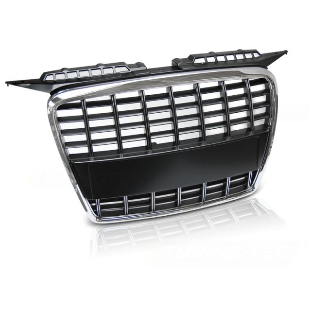 Хромирана решетка черни fit AUDI A3 05-08