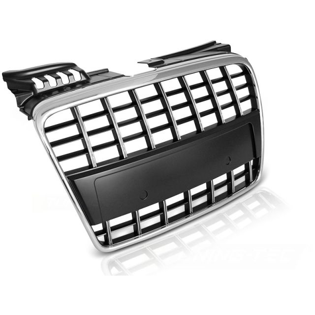 Хромирана решетка черни fit AUDI A4 B7 04-08