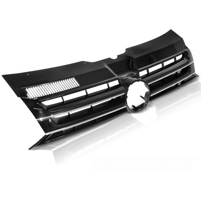 Черна решетка с хром за VW T5 10-15 CARAVELLE MULTIVAN