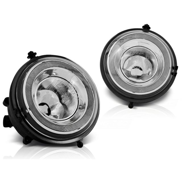 LED халогени с ангелски очи и дневни светлини за BMW MINI COOPER R55, R56, R57