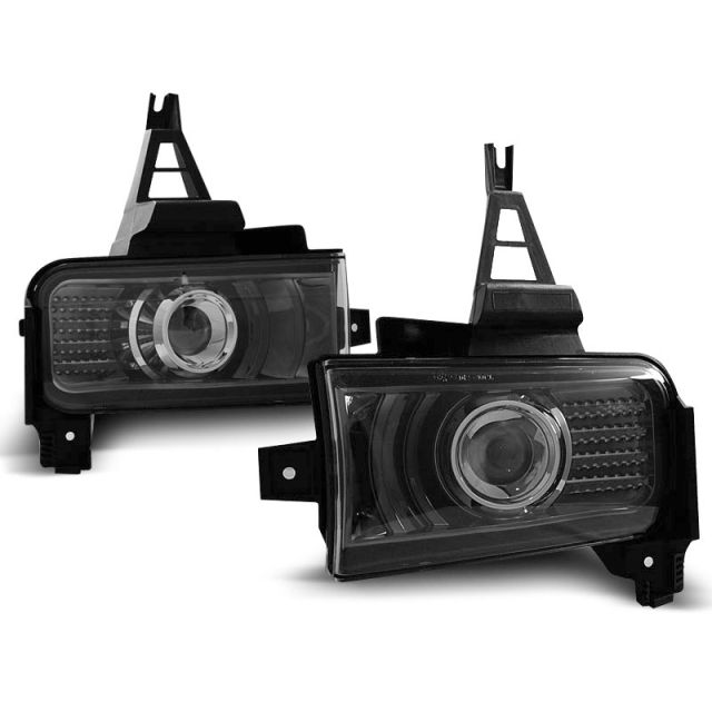 Халогени за TOYOTA LAND CRUISER FJ200 07-12 Черни опушени LED