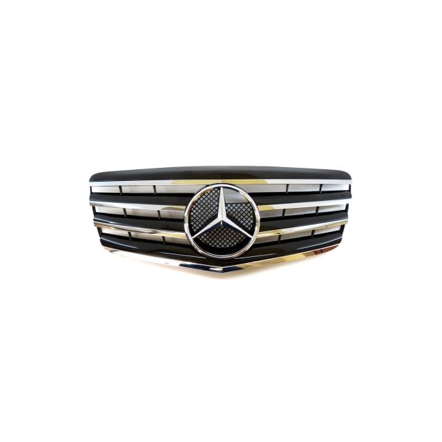 Решетка – Хромирана Черна За Mercedes E-class W211 2006-2009г.
