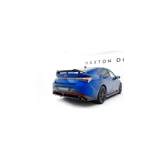 Централна добавка за задна броня (с вертикални ребра) Hyundai Elantra N Mk7