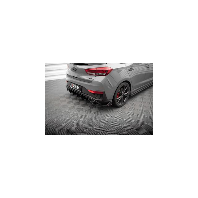 Странични добавки за задна броня V.4 + "крилца" Hyundai I30 N Hatchback Mk3 Facelift