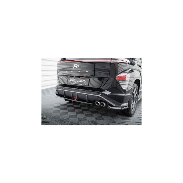 Добавка за задна броня (с вертикални ребра) Hyundai Kona N-Line Mk2