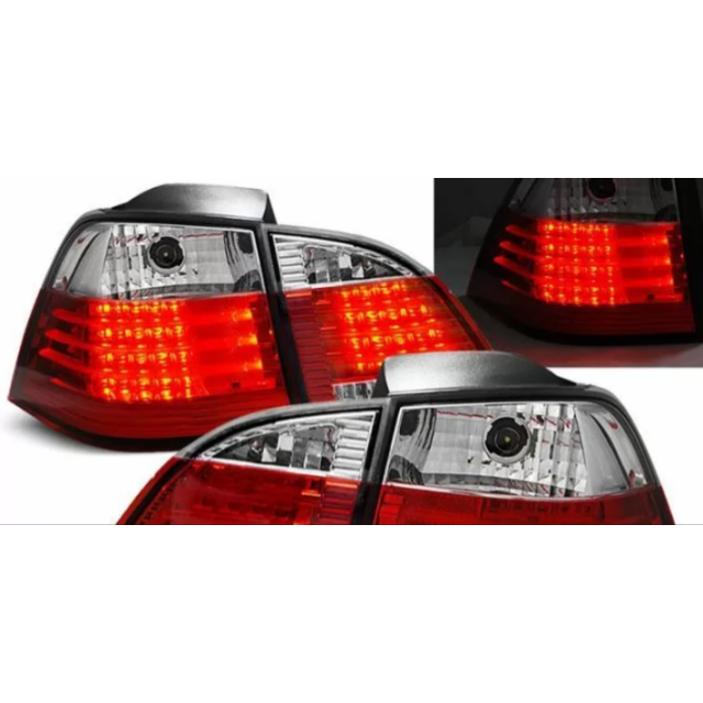 Диодни стопове BMW E61 комби (2003-2007) - хром