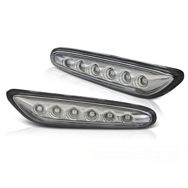 Хромирани странични мигачи LED за BMW E46 / E60 / E87 / E90