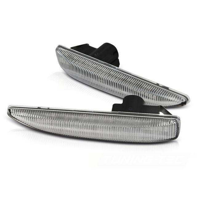 Бели странични LED мигачи с динамична светлина за BMW E65 / E66 / E67