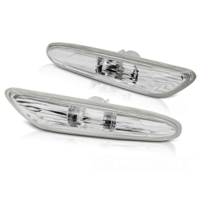Бели странични мигачи за BMW E81 82 87 88 / E90 91 92 93 / X1 09-12