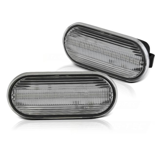 Бели странични LED мигачи с динамична светлина за VW GOLF 4 / BORA 95- / GOLF 3 95-/ IBIZA 95 -99/ TOLEDO