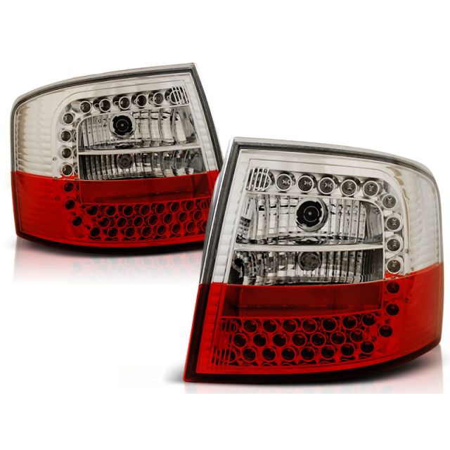 LED Бели стопове за AUDI A6 05.97-05.04 комби