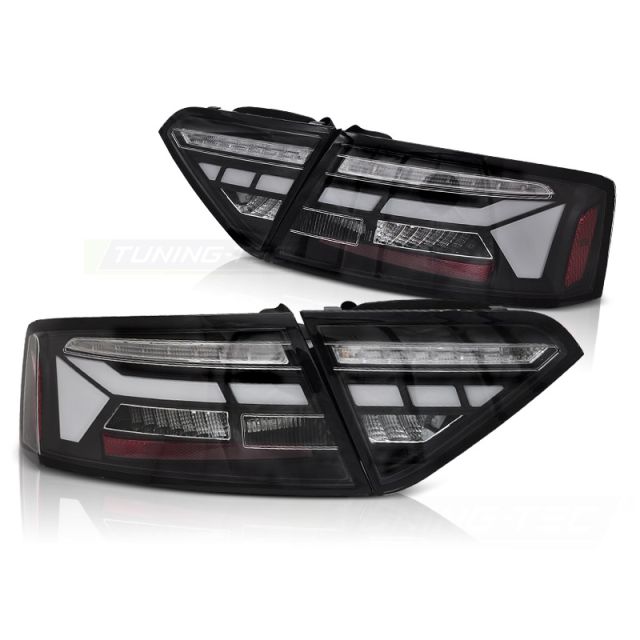 LED BAR стопове черни с динамична светлина за AUDI A5 11-16