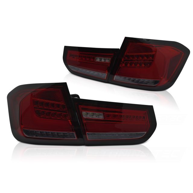 LED BAR стопове RED Опушени с динамична светлина за BMW F30 11-15