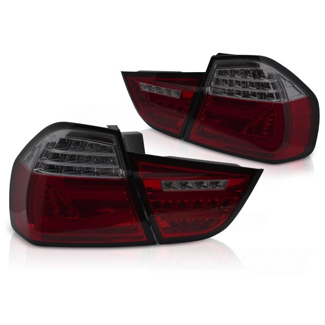 LED BAR стопове RED Опушени с динамична светлина за BMW E90 09-11