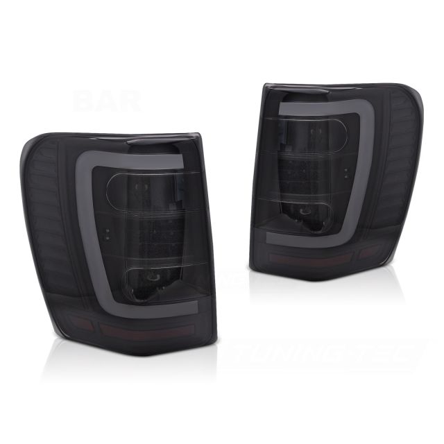 CHRYSLER JEEP GRAND CHEROKEE 99-05.05 черни Опушени LED