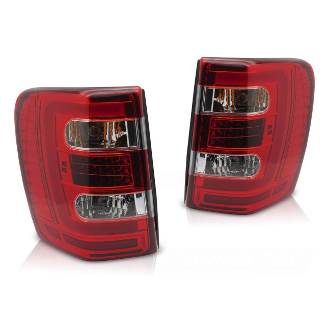CHRYSLER JEEP GRAND CHEROKEE 99-05.05 RED Бели LED