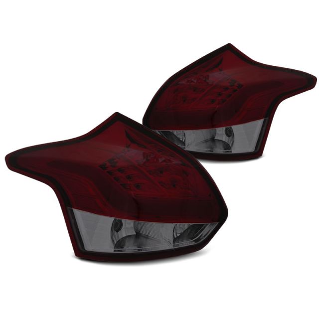 Стопове за FORD FOCUS 3 11-10.14 HATCHBACK  опушени LED BAR