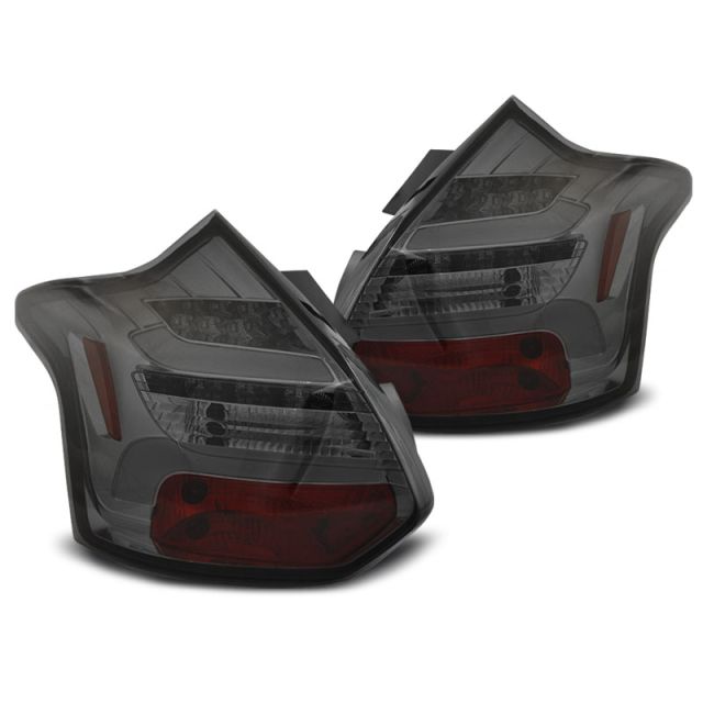 Стопове за FORD FOCUS 3 11-10.14 HATCHBACK опушени LED BAR SEQ IND.