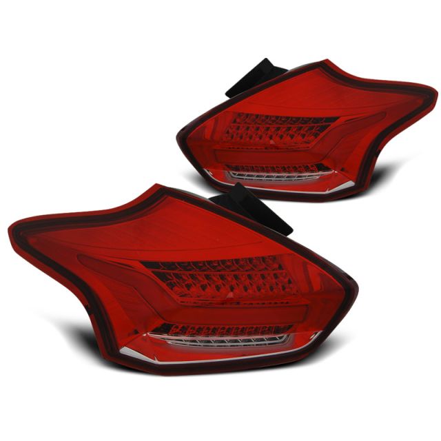 Стопове за FORD FOCUS 3 15-18 HATCHBACK  WHITE SEQ LED 