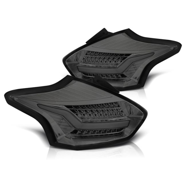 Стопове за FORD FOCUS 3 15-18 HATCHBACK опушени SEQ LED