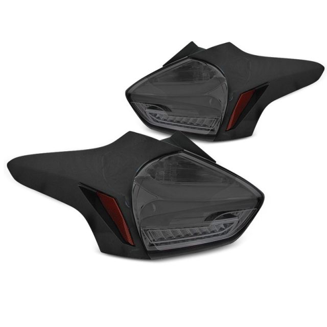 Стопове за FORD FOCUS 3 15-18 HATCHBACK опушени SEQ LED 