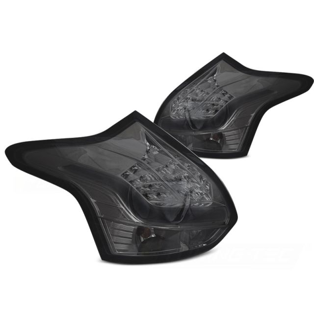 Стопове за FORD FOCUS 3 11-10.14 HATCHBACK опушени LED BAR