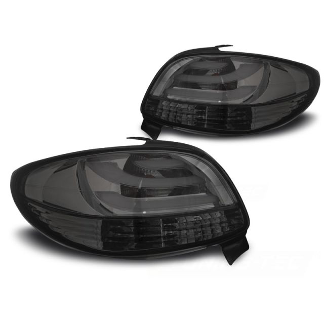 Стопове за PEUGEOT 206 10.98- опушени LED BAR