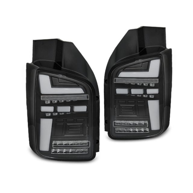 LED BAR Стопове Черни SEQ за VW T5 10-15