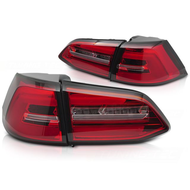 LED стопове RED Бели с динамична светлина за VW GOLF 7 17-19 SW