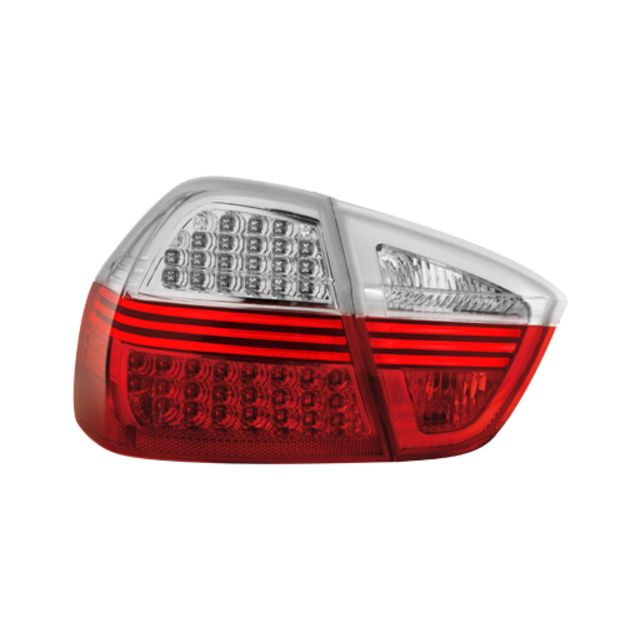 Кристални LED стопове с бял мигач BMW E90