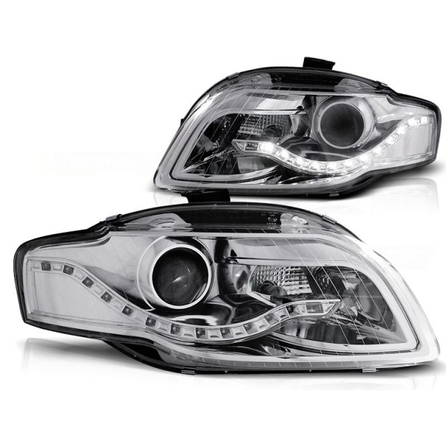Фарове DAYLIGHT Хром за AUDI A4 B7 11.04-03.08