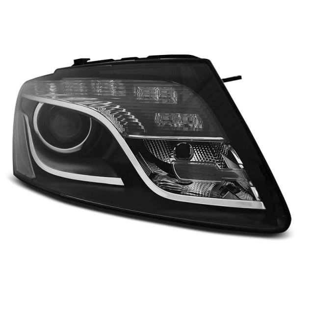 Фарове  TRUE DRL Черни за AUDI Q5 11.08 - 09.12