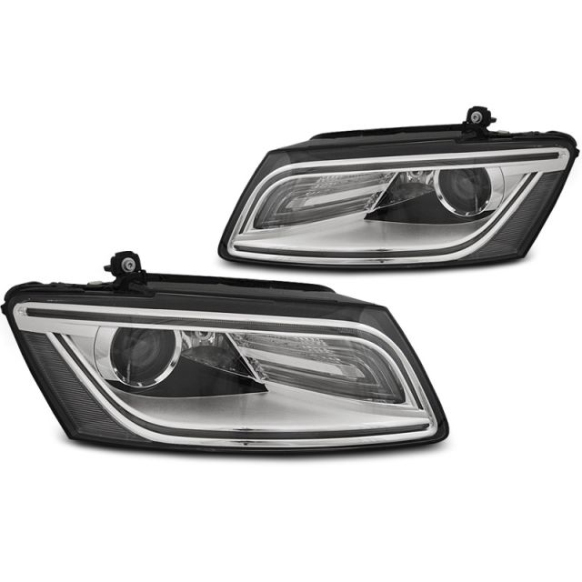 Фарове  TRUE DRL хром за AUDI Q5 08.12-17