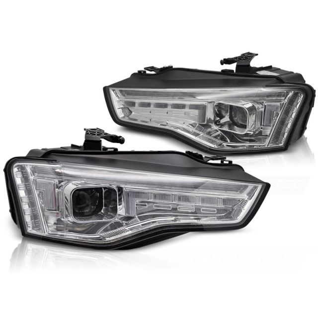 XENON Фарове LED Хром с динамична светлина за AUDI A5 11-16