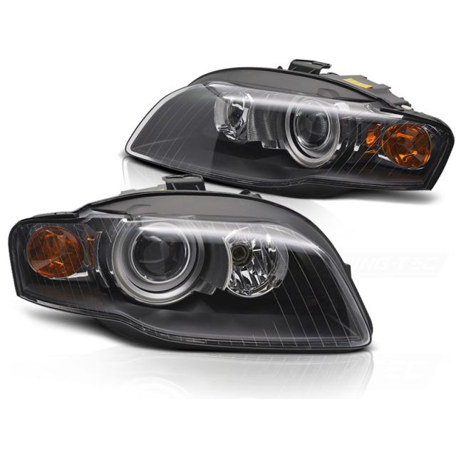 XENON Фарове черни за AUDI A4 B7 11.04-03.08