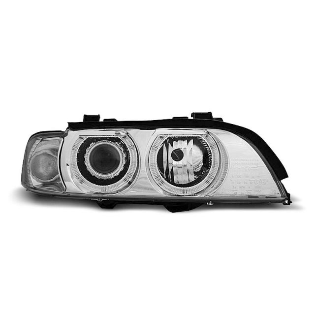 XENON Фарове  с ангелски очи хром за BMW E39 09.95-06.03