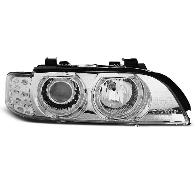 Фарове  с ангелски очи хром LED INDICATOR за BMW E39 09.95-06.03