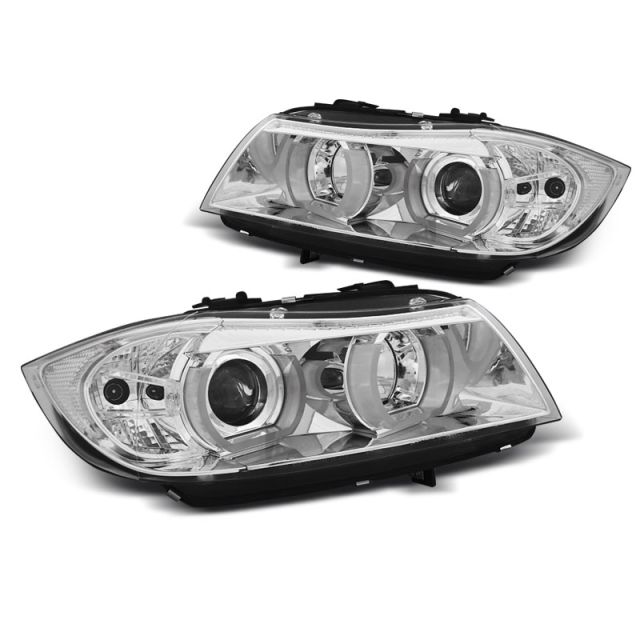 Фарове U-LED LIGHT 3D хром за BMW E90/E91 03.05-08.08