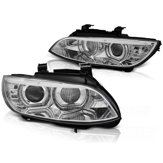 XEONON Фарове Ангелски очи LED Хром AFS за BMW E92/E93 06-10