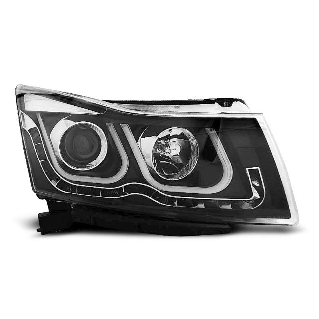  Фарове за CHEVROLET CRUZE 09-12 TUBE LIGHT Черни