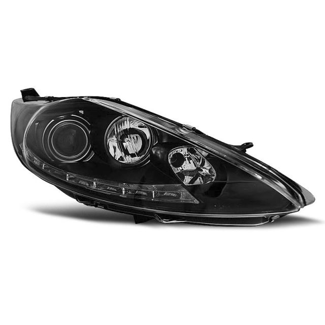 FORD FIESTA MK7 08.08-09.12 с дневни светлини Черни 