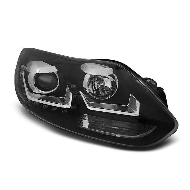 FORD FOCUS MK3 11- 10.14 с дневни светлини Черни