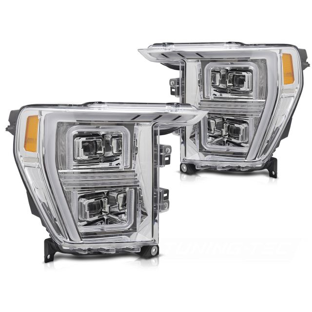 LED Фарове TUBE LIGHT Хром за FORD F150 MK14 20-23