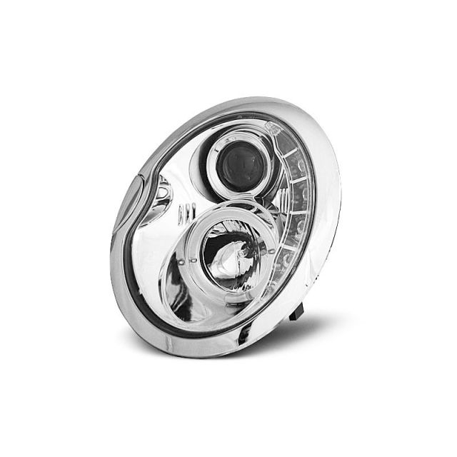 Фарове  с дневни светлини хром за BMW MINI (COOPER) 05.01-10.06
