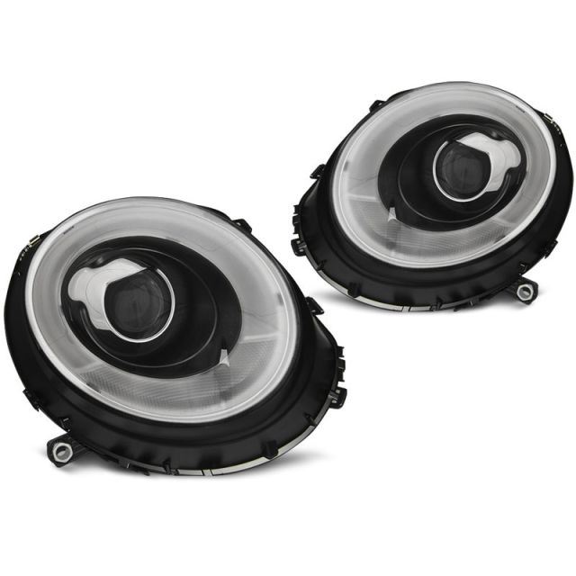Фарове TUBE LIGHTL Черни за BMW MINI (COOPER) 06-14