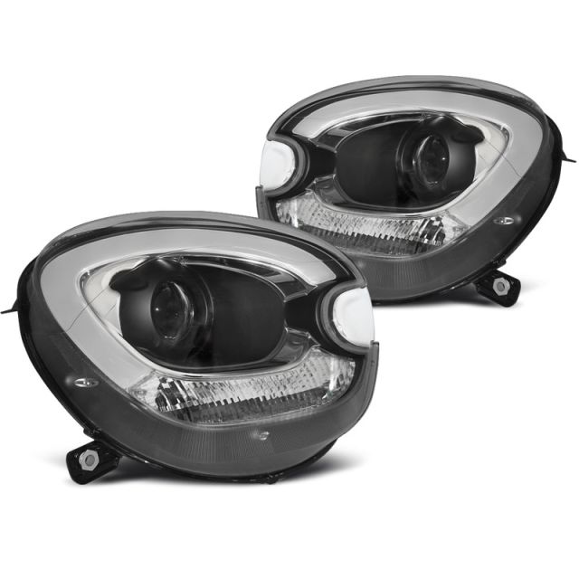 Фарове  TUBE LIGHT Черни за BMW MINI (COOPER) R60 R61 COUNTRYMAN 10-14