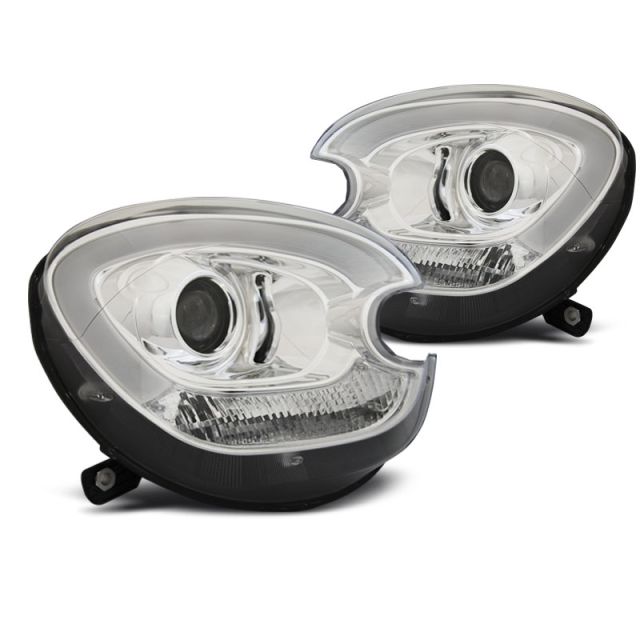 XENON Фарове  TUBE LIGHT хром за BMW MINI (COOPER) R60 R61 COUNTRYMAN 10-14 